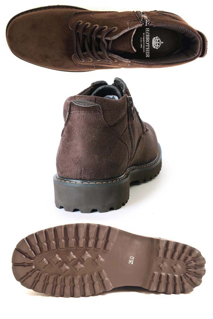 TALLSHOES ミドルカットスニーカー トールシューズ サイドジップ付き