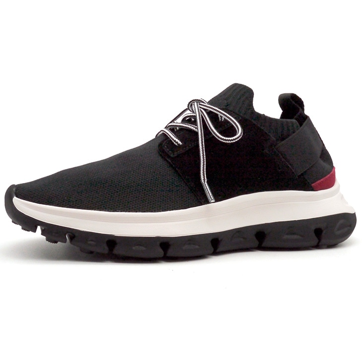 6cmUP スニーカー メンズ ポリエステルナイロン×牛革 ブラック