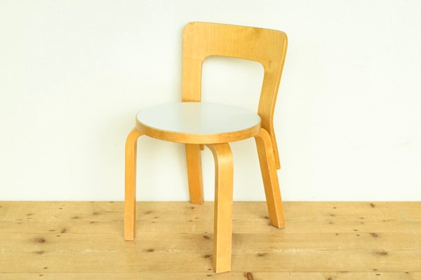 北欧家具 フィンランド製 artek アルヴァ・アアルト チェアNo.N65 北欧