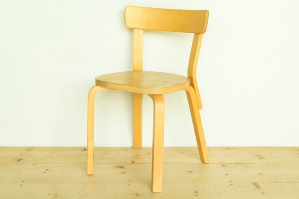N アアルトチェアー 北欧ビンテージ家具/フィンランド/artek/アルテック/Alvar Aalto