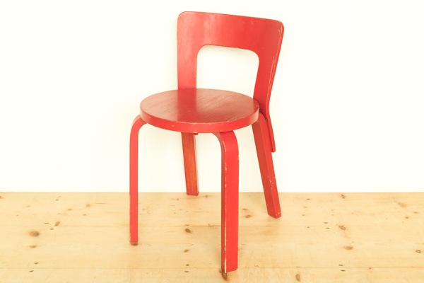 北欧家具 フィンランド製 artek アルヴァ・アアルト チェアNo.65 北欧