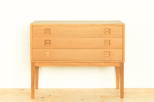 北欧家具 talo デンマーク製 ビンテージ 3段チェスト オーク材
