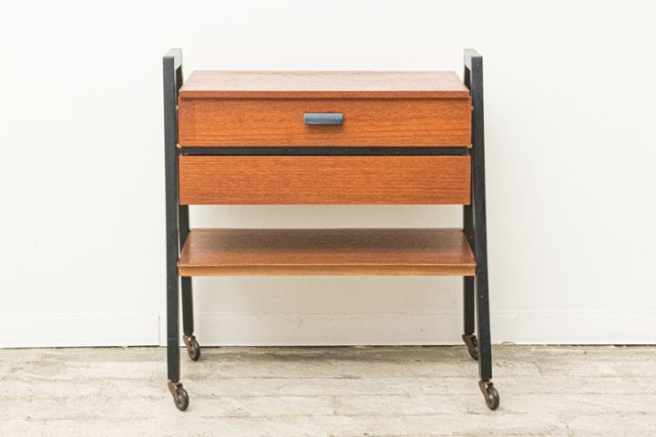 【希少】北欧ビンテージ ワゴン/サイドテーブル 希少】北欧ビンテージ ワゴン/サイドテーブル 【公式通販】