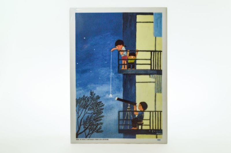 ロイヤルコペンハーゲン 陶板画 谷内六郎 「火星人だ」