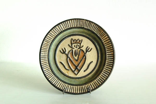 Kingo Keramik<br/>絵皿<br/>【1703dk-noz13】