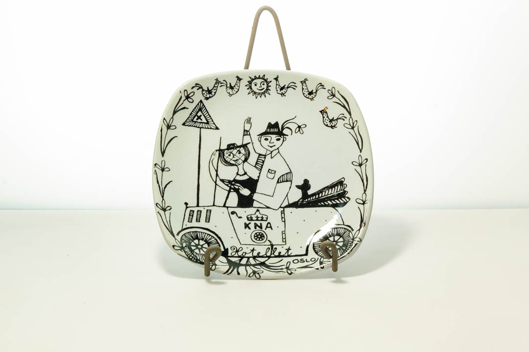 STAVANGERFLINT<br/>Kari Nyquist　絵皿<br/>【1706dk-noz93】