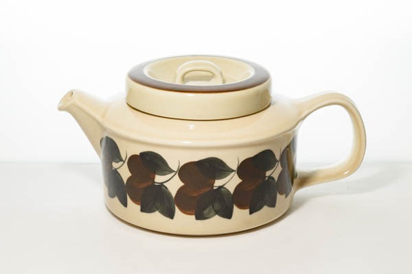 ARABIA - Arabia Ruijaティーポット Vintage Arabia Finland Pottery Lidded Teapot With Infuser