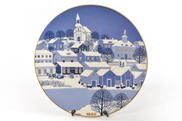 ARABIA　X-MAS　Raija Uosikkinen　イヤープレート1988　【S1-noz11】