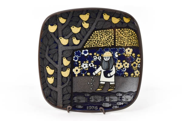 ARABIA Kalevala Raija Uosikkinen イヤープレート1976【5-2038-noz4】