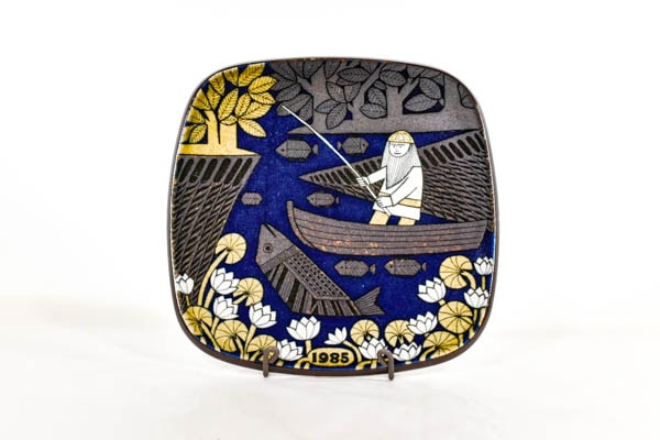 ARABIA Kalevala Raija Uosikkinen イヤープレート1985【5-2038-noz19】