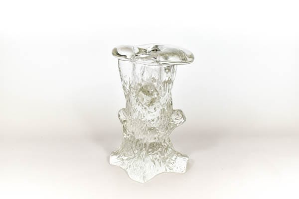 ガラス製　切り株のキャンドルホルダー</br>【2002-noz11】