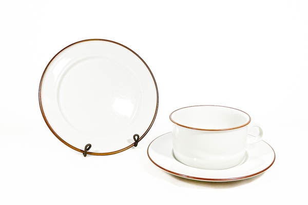 ROYAL COPENHAGEN Domino Anne Maire Trolle カップ＆ソーサーとプレートセット【8-1-4-nozm1】