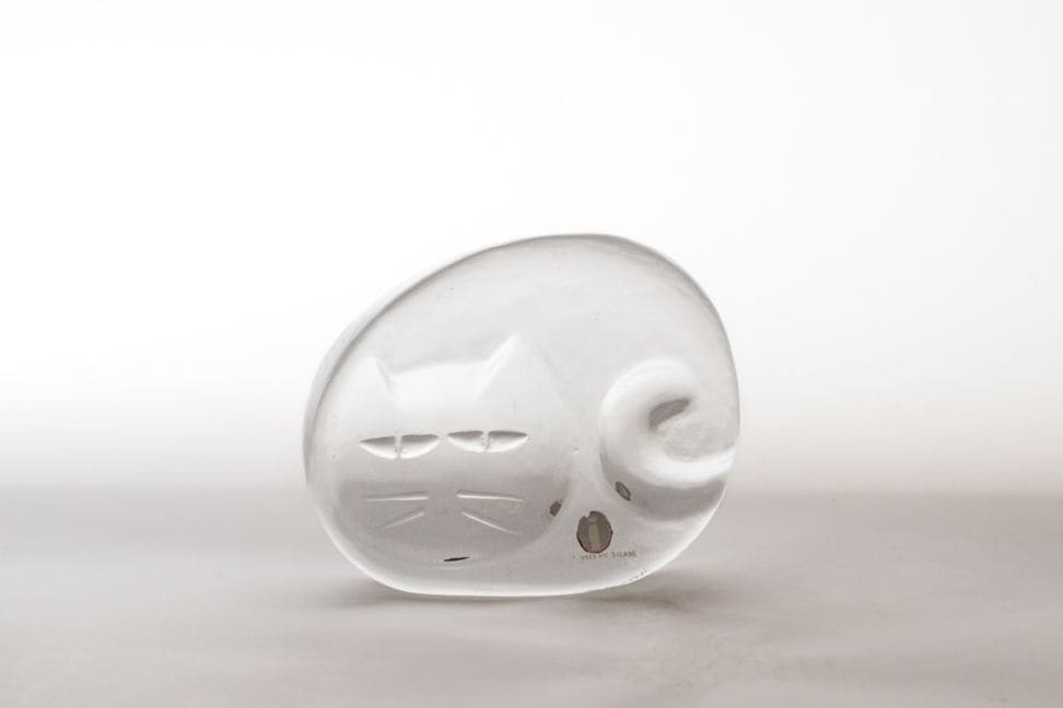 iittala Jorma Vennola ネコ ガラスのオブジェ