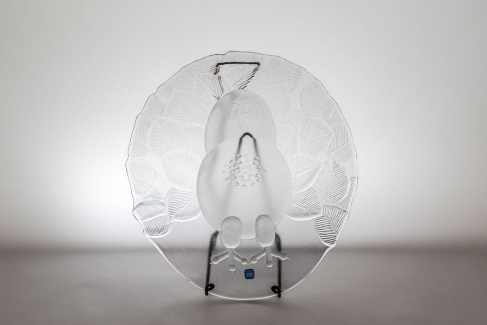 Nuutajarvi/ARABIA Pohjola Markku Salo ガラスオーナメント フクロウ