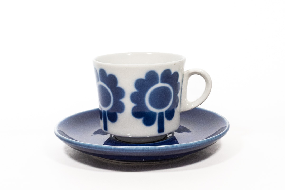 ARABIA ミランダ ステンシル Goran Back カップ＆ソーサー