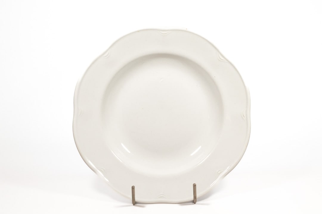 ARABIA ホワイト プレートボウル 23cm