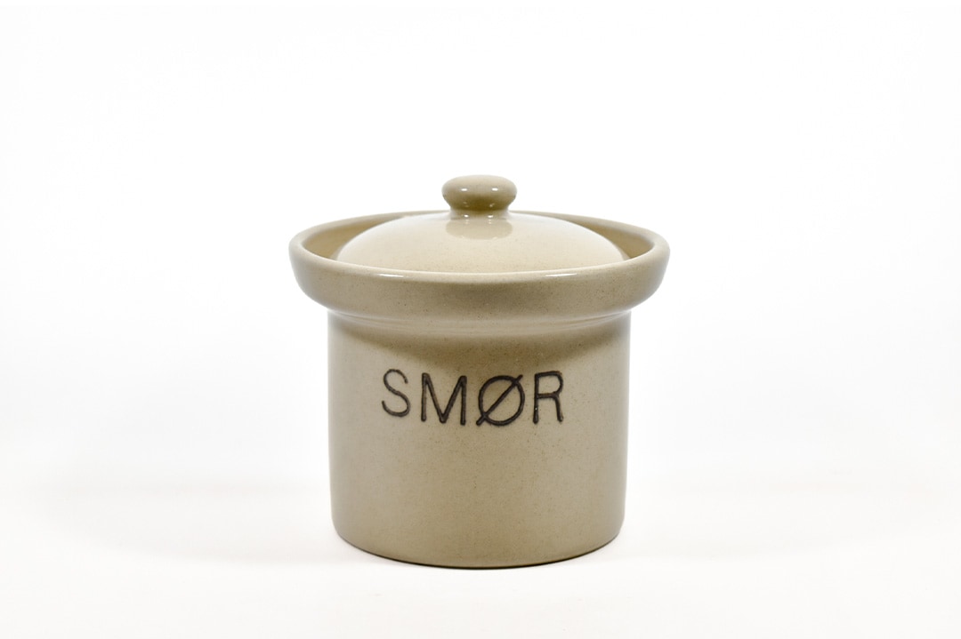 Denby Pottery SMOR 蓋付きバタージャー