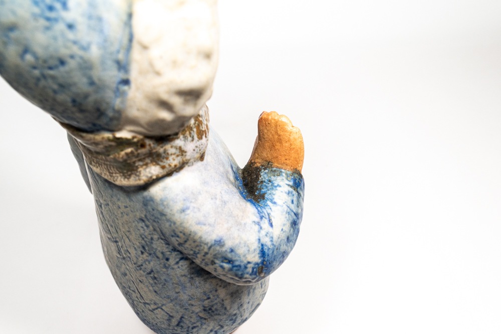 GUSTAVSBERG Lisa Larson SKULPTURER FOUR YEAR OLD 青いコートの子供