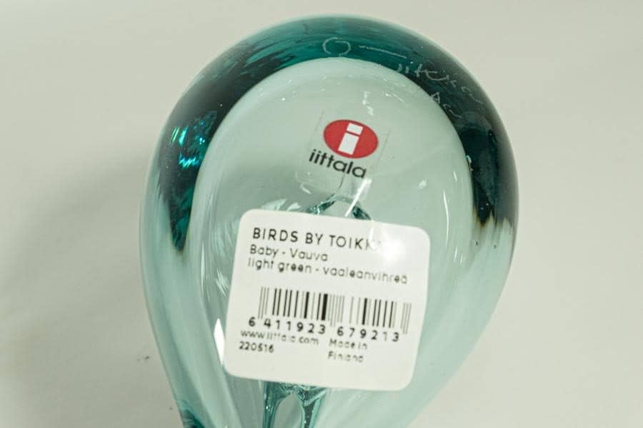  OivaToikka ベイビー　ライトブルー バード iittala Toikka Baby Blue (Lovebird) - Toikka Bird Guide