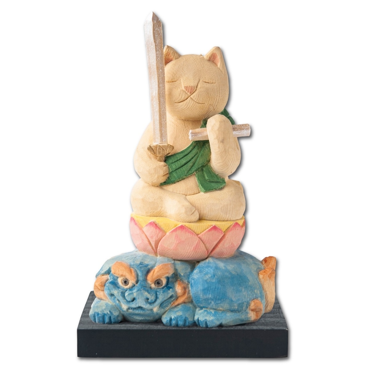 ★特選一品★希少レア☆繊細フラワー彫刻【愛らしい夫婦猫シュンガイトねこ置物】❤️ ☆特選一品☆希少レア☆繊細フラワー彫刻【愛らしい夫婦猫シュンガイト