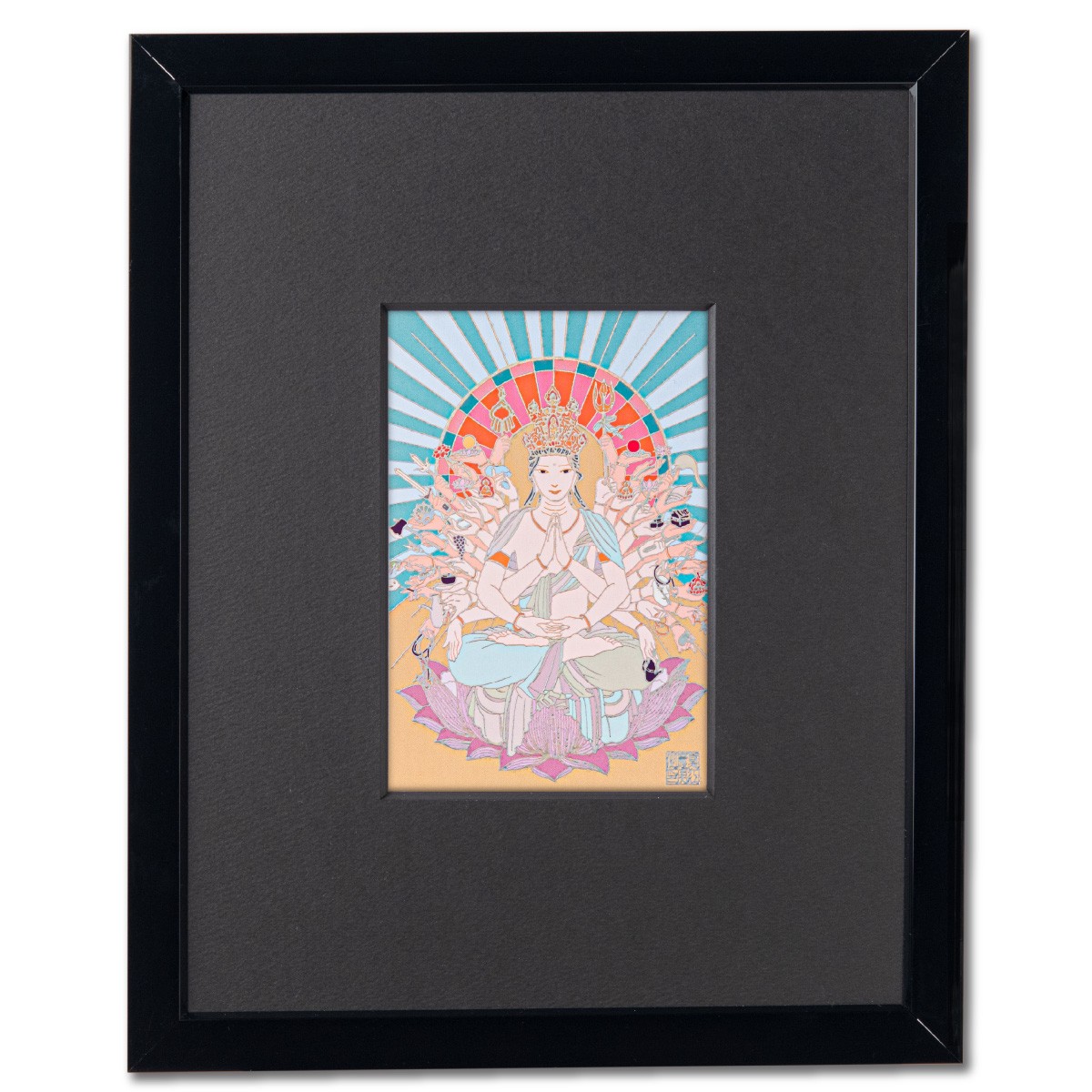 子年の千手観音 夏江まみ 開運守護本尊アートフレーム
