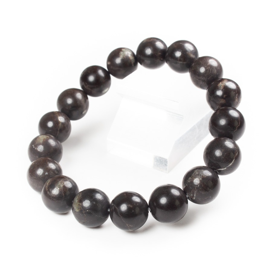 幻の銘石・限定品】天然石神居古潭石 ブレスレット（グリーン）10mmB