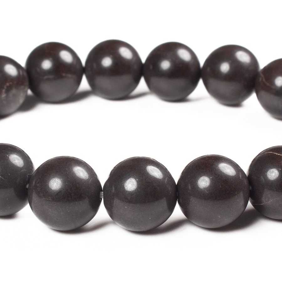 天然無処理 神居古潭石 【チョコ】天然石ブレスレット