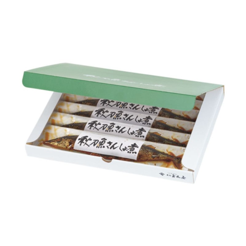 【季節限定 人気商品】<br>秋刀魚さんしょ煮 6尾入り（ 調理不要 骨まで柔らか 化粧箱付） 姿煮