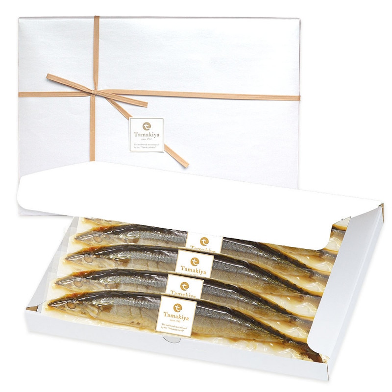 【季節限定 人気商品】<br>秋刀魚ゲランド塩 6尾入り （フランス塩 パーティー 洋風 ワイン 化粧箱付） 姿煮