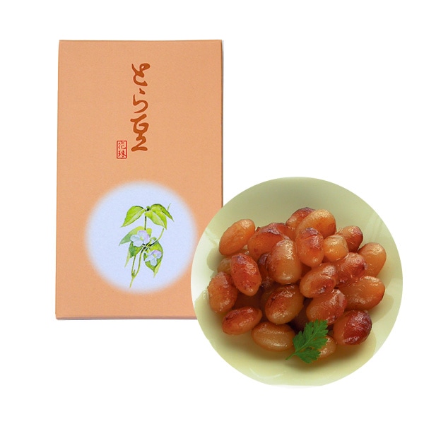 【煮豆 ミニ】<br>花珠ミニ とら豆 55g 1袋入（国産 お茶請け 和菓子 小箱入） スイーツ 花珠（煮豆）