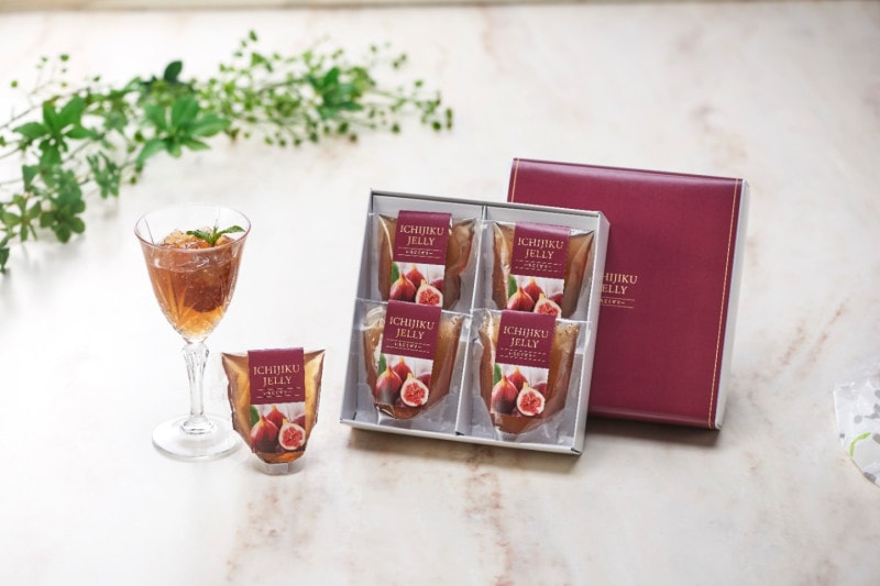 【スイーツ】<br>いちじくゼリー4袋入（返礼 手土産 ギフト） スイーツ