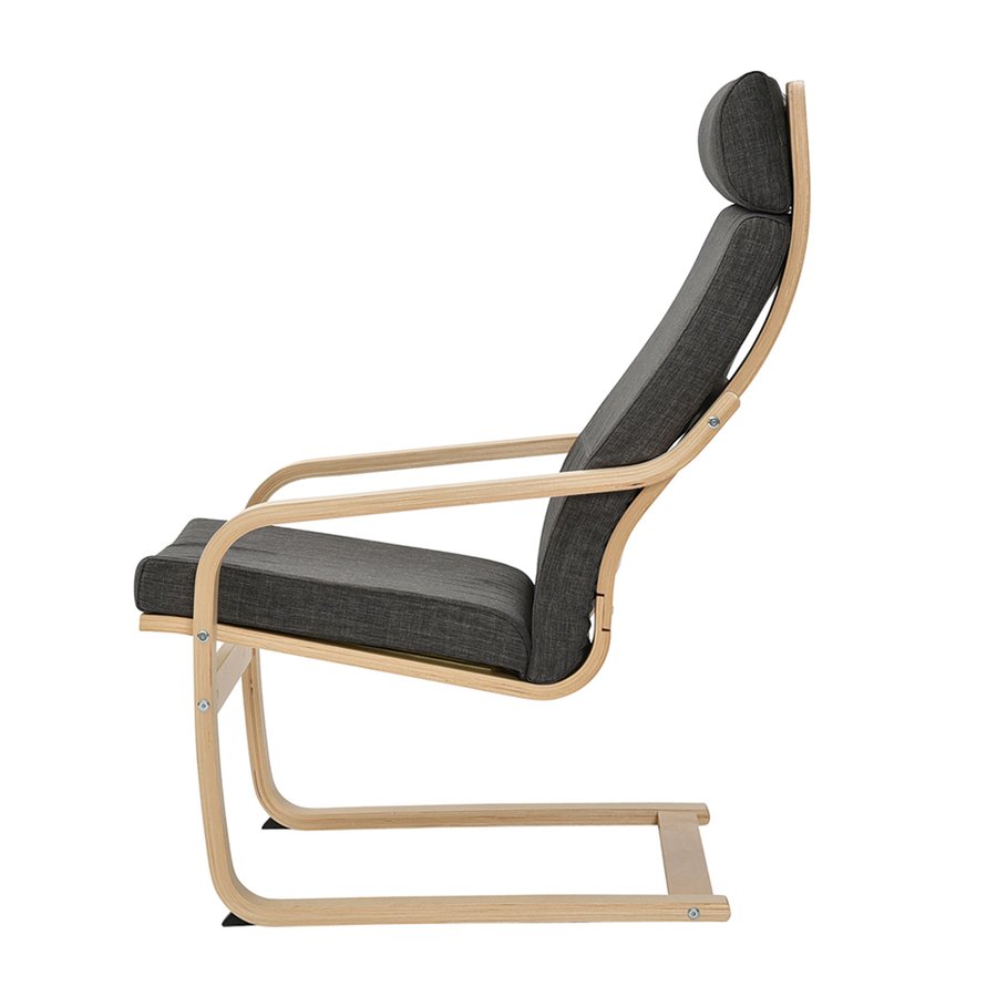 【ローレル】パーソナルチェア 1人掛け リラックスチェア ハイバック 木製 曲木フレーム