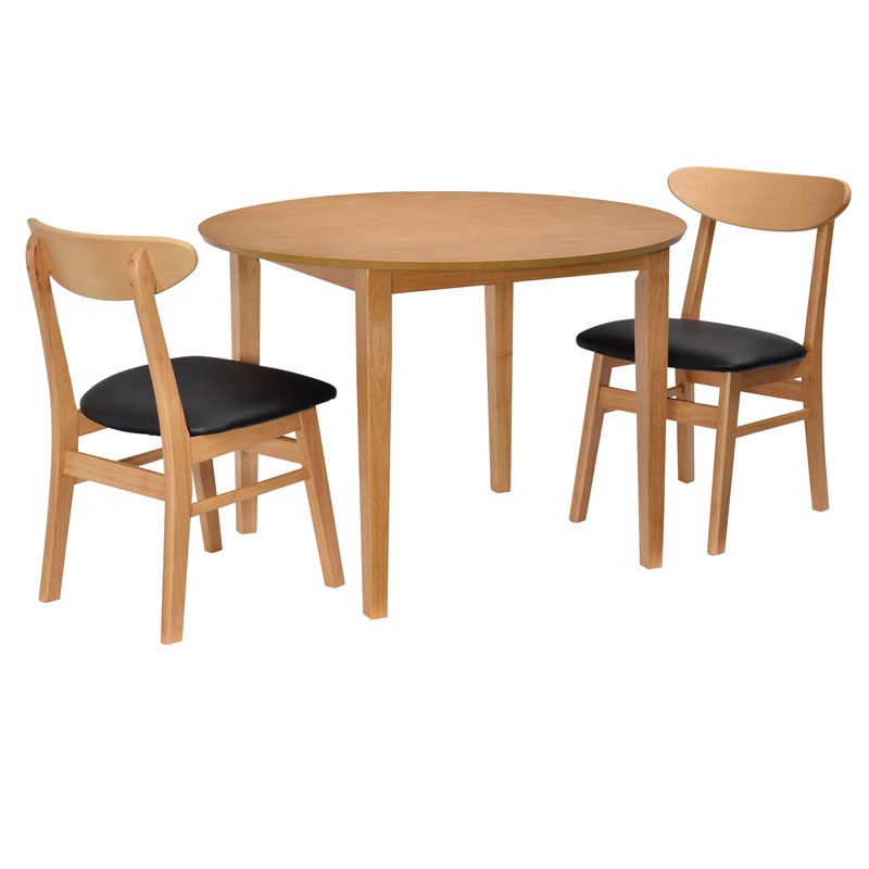 【ブルック】 ダイニングチェア 2脚組 完成品 [2脚セット]