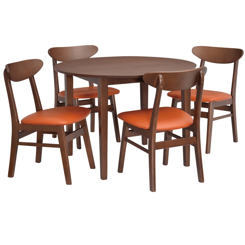 【ブルック】 ダイニングチェア 2脚組 完成品 [2脚セット]