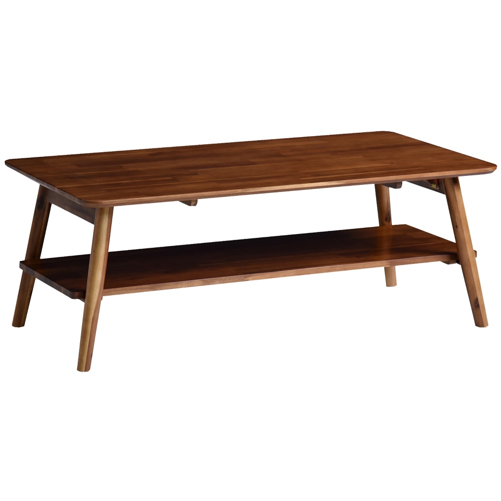 【リーサ】 センターテーブル 折りたたみテーブル リーサ アカシア 幅105cm 幅90cm 完成品