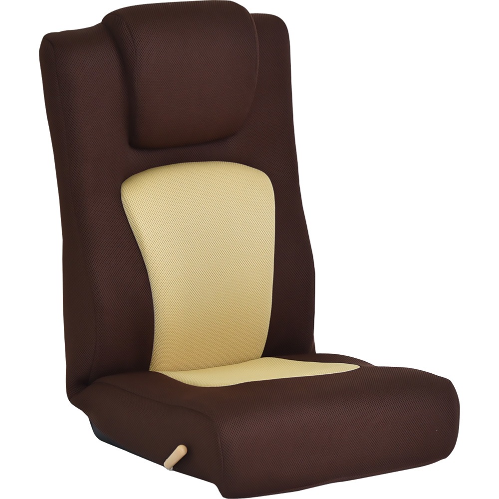 【ゴロンリー】 座椅子 フロアチェア リクライニング レバー式無段階リクライニング