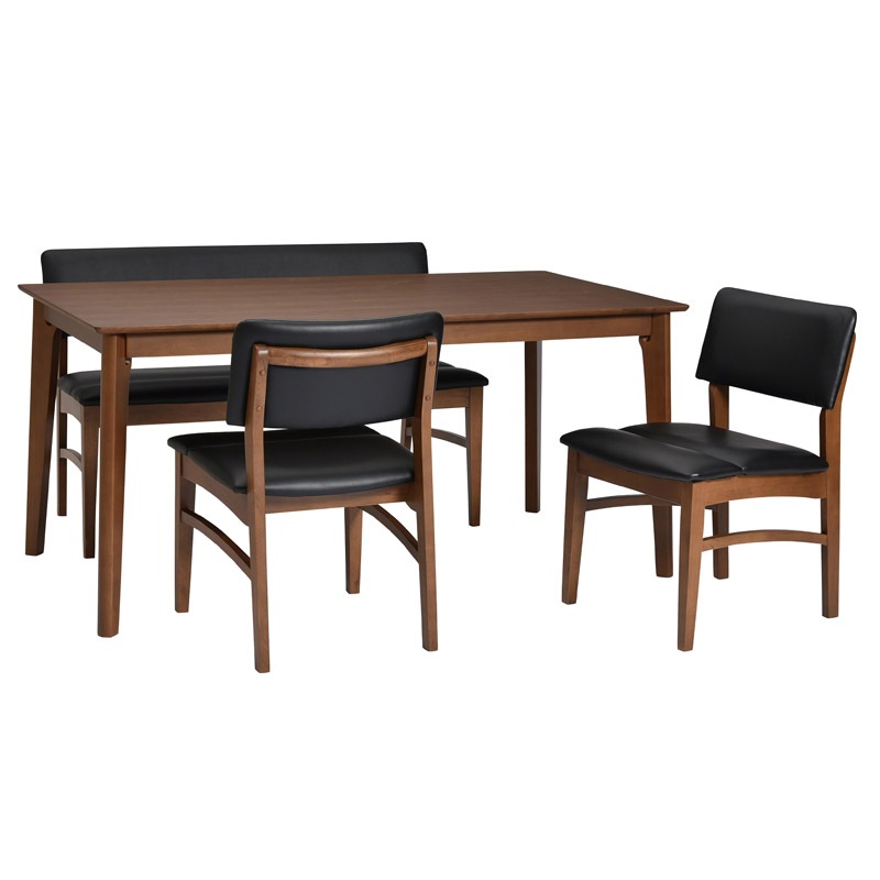 【ブライト】 ダイニングベンチ 幅114cm 2人掛け 完成品 [ベンチ単品]