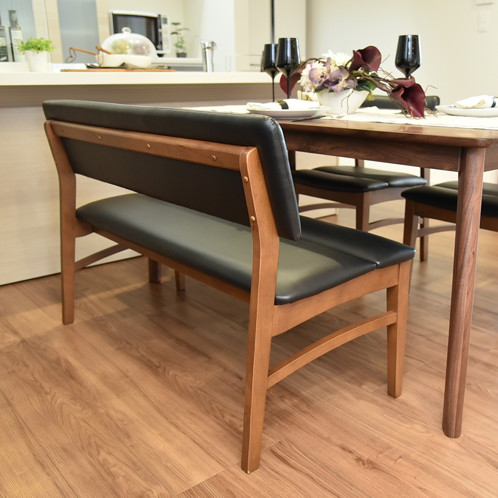 【ブライト】 ダイニングベンチ 幅114cm 2人掛け 完成品 [ベンチ単品]