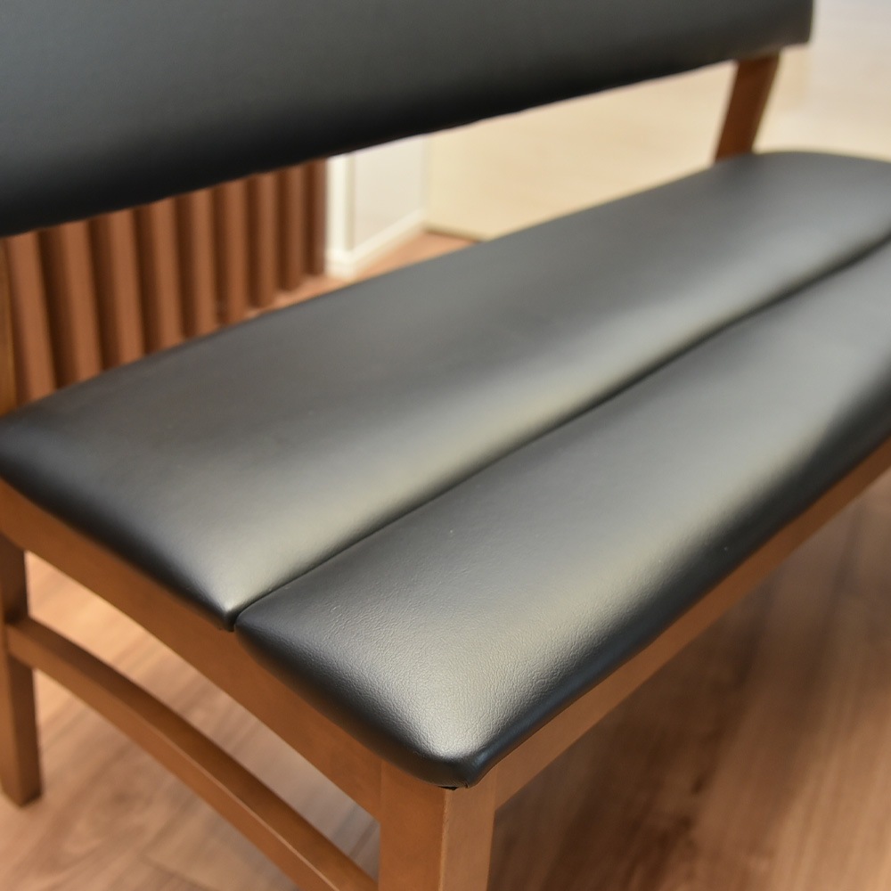 【ブライト】 ダイニングベンチ 幅114cm 2人掛け 完成品 [ベンチ単品]