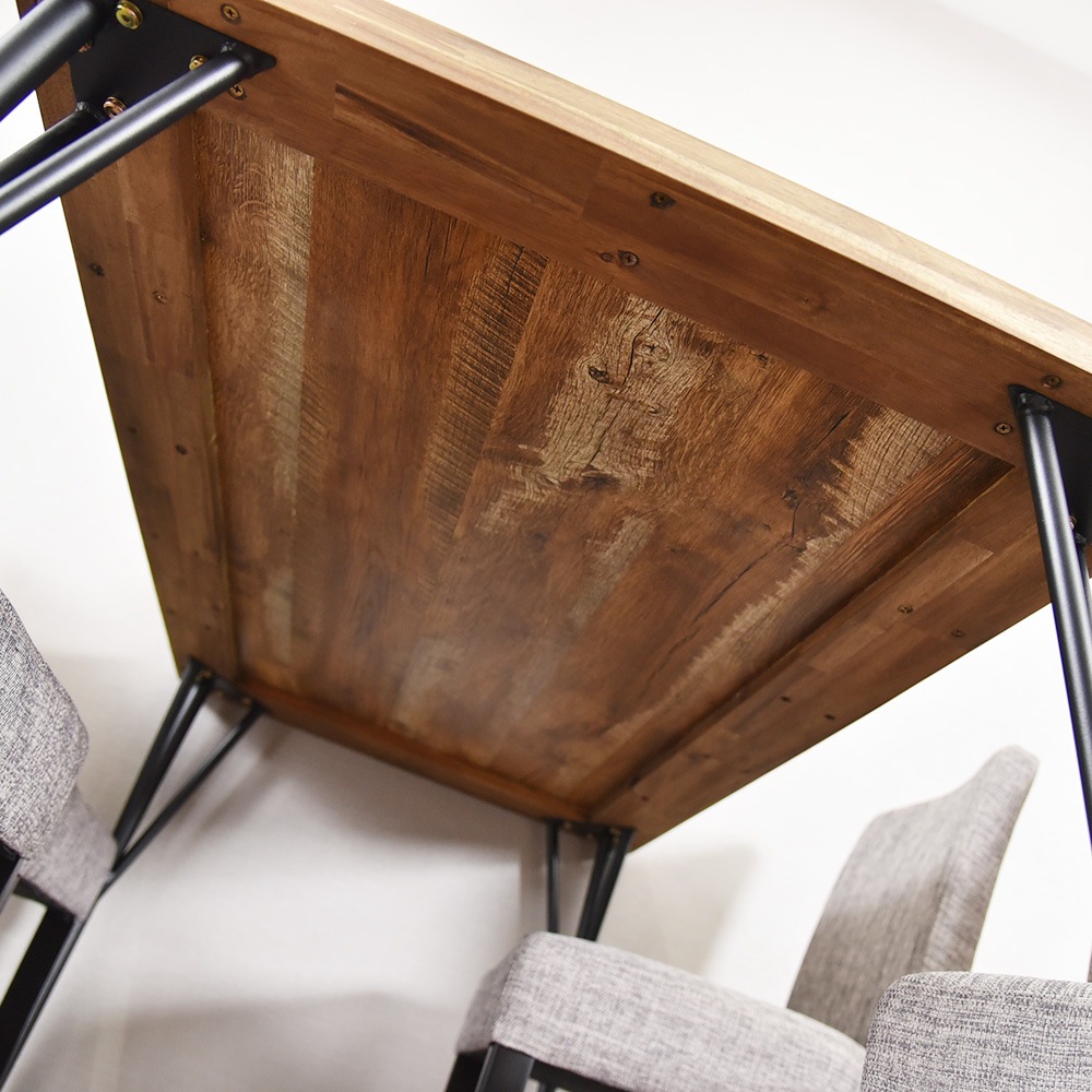 【ゲンブ】 ダイニングテーブル 幅120cm 4人掛け スチール脚 [テーブル単品]