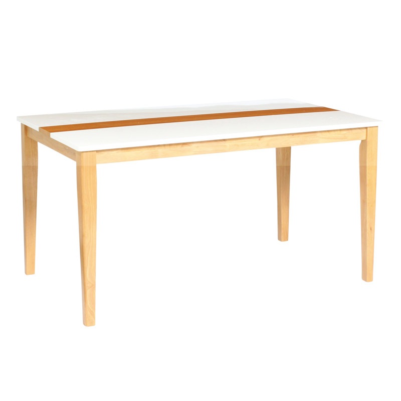 【ミルキーウェイ】 ダイニングテーブル 幅135cm 4人掛け ハイグロス天板 [テーブル単品]