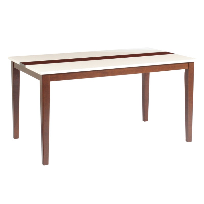 【ミルキーウェイ】 ダイニングテーブル 幅135cm 4人掛け ハイグロス天板 [テーブル単品]