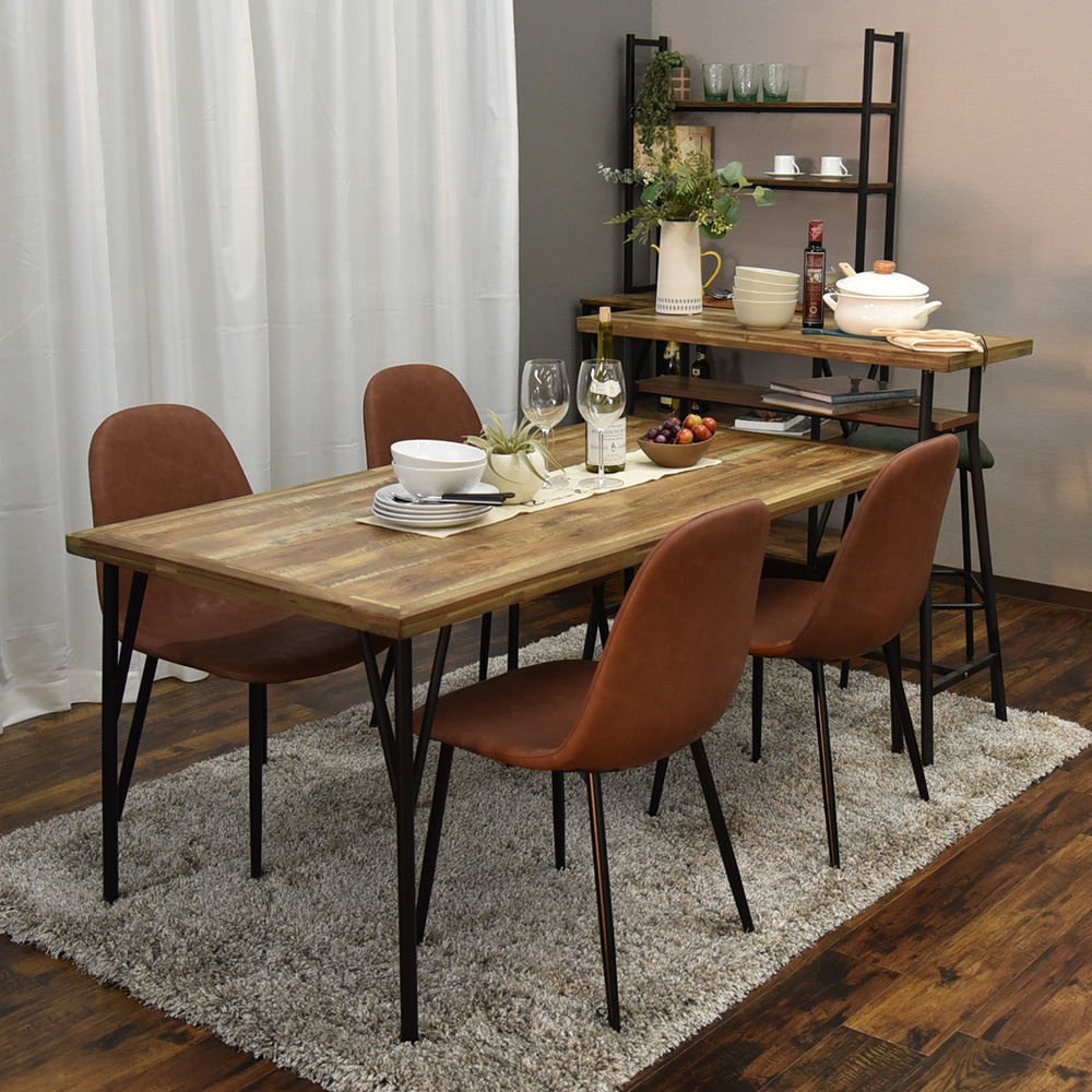 【モモン】 ダイニングチェア 2脚組