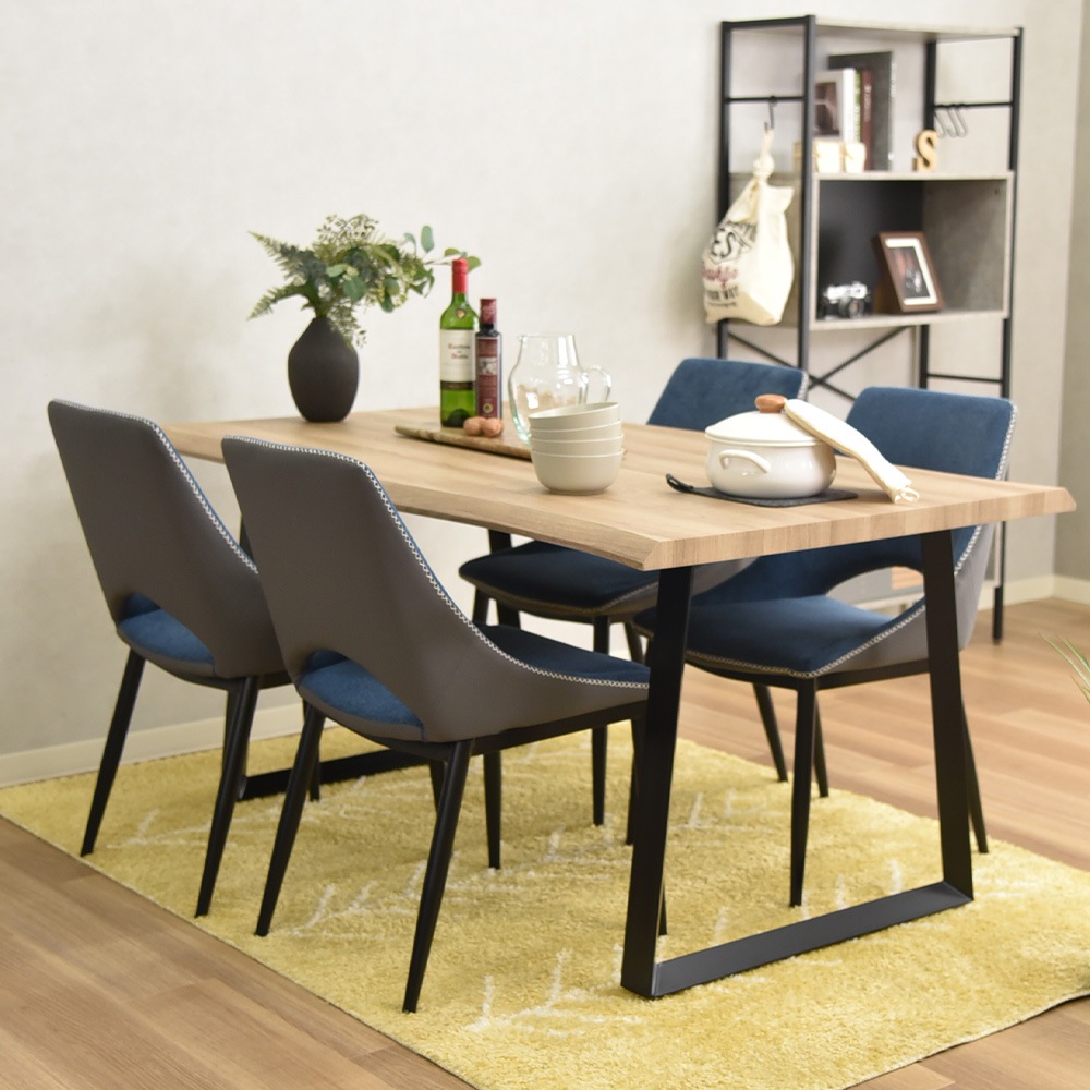 【メロン】 ダイニングチェア 2脚組