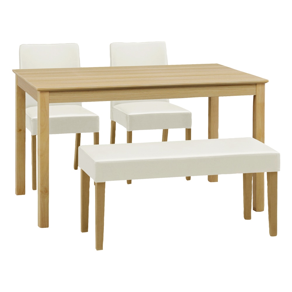 【マイキー】 ダイニングテーブルセット 幅120cm 4人掛け [4点セット]