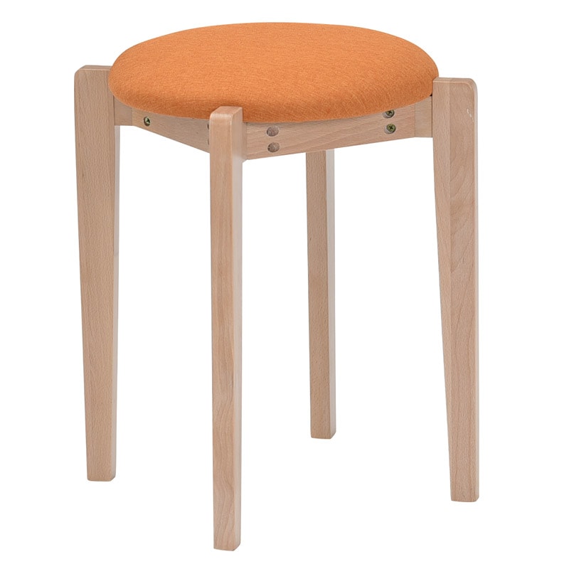 【シェル】 木製スツール スタッキングスツール 完成品