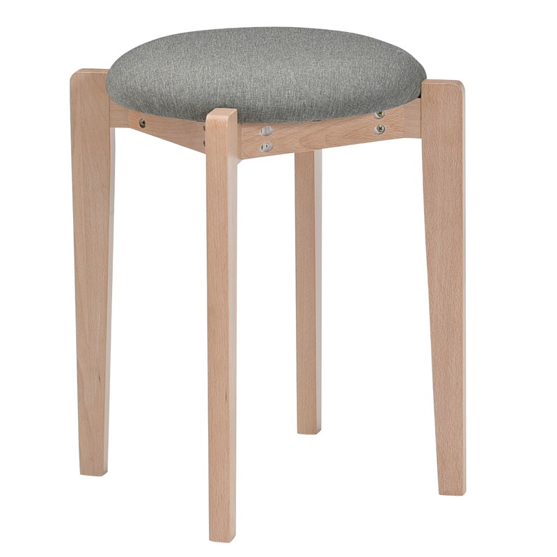 【シェル】 木製スツール スタッキングスツール 完成品