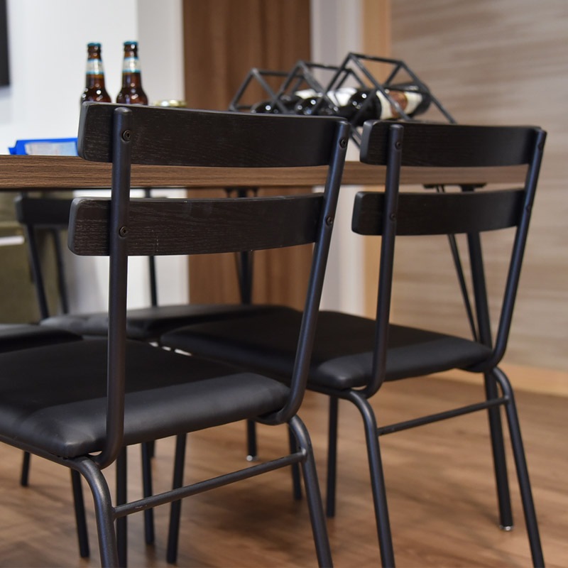 【ダイヤ】 ダイニングチェア 2脚組 完成品 [2脚セット]