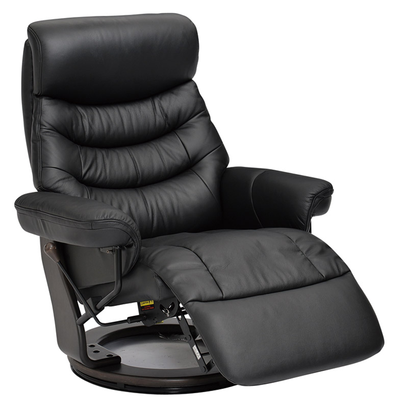 【コスモ】 パーソナルチェア リクライニングチェア 1P 1人掛け オットマン 本革 360度回転