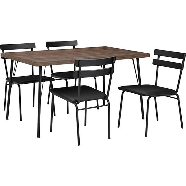 【ダイヤ】 ダイニングテーブルセット 4人掛け 幅130cm [5点セット]